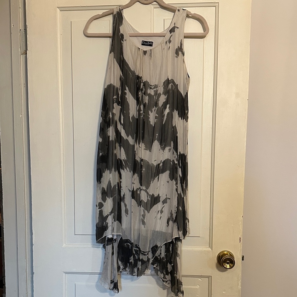 Chic Tie-Dye Sleeveless Dress
